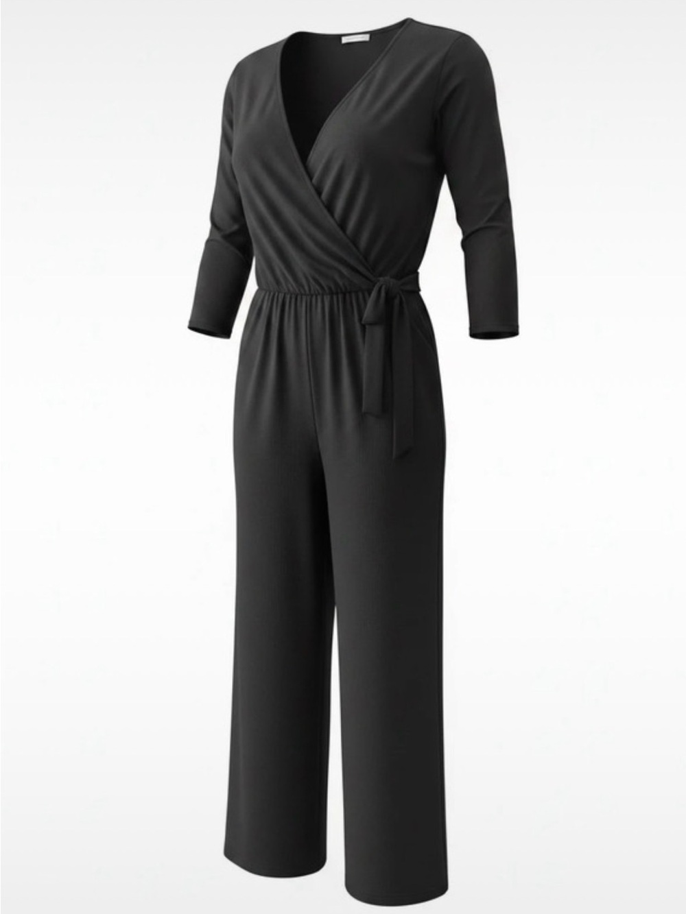 Annalee + Hope Black Wide Leg Jumpsuit Size Small